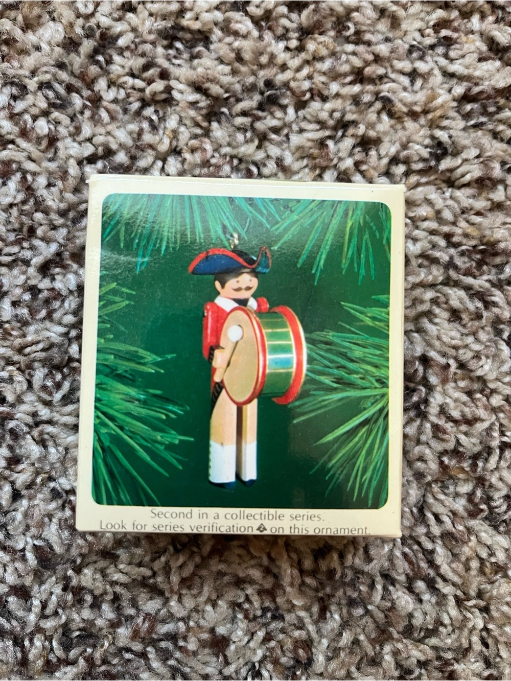 Vintage Hallmark Clothespin Soldier (Early American) Ornament - 1983